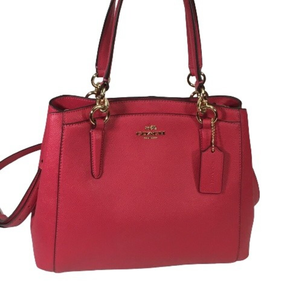 Coach F57847 Leather Minetta Crossbody Shoulder Bag Bright Pink Barbie Core $325 - Picture 6 of 16